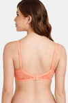 Rosaline Everyday Double Layered Non Wired 3/4th Coverage T-Shirt Bra - Jaffa Orange — thumbnail 2